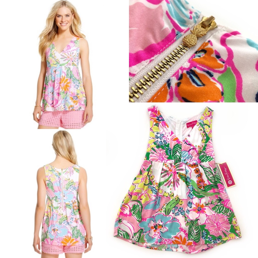 NWT Lilly Pulitzer Nosey Posey Sleeveless Top XS
